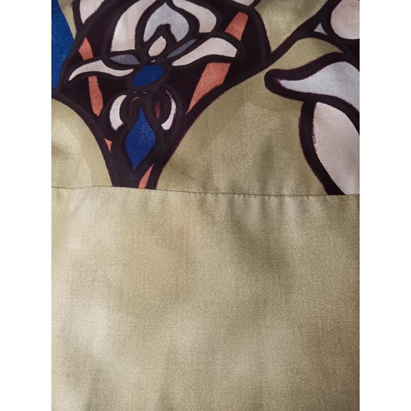 NEW MARNI A-Line High Waist Skirt Size 2 Stained Glass Design Knee Mid Length - Picture 8 of 9